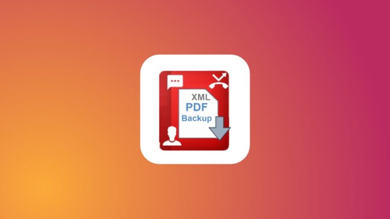 E2PDF SMS Call Backup Restore app