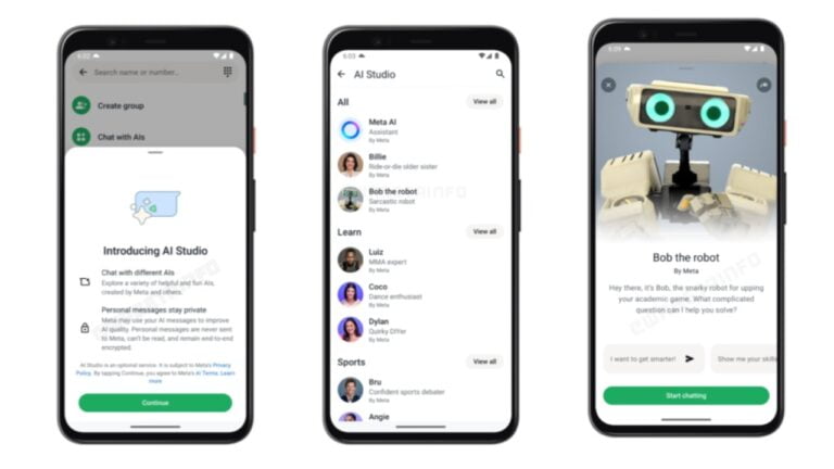 WhatsApp AI Studio feature Android 2.24.15.10