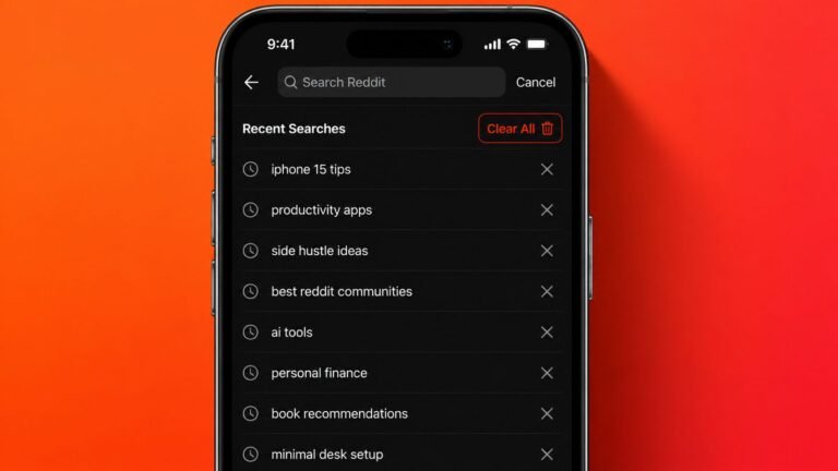 Clear Reddit Search History